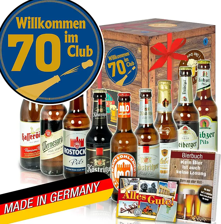 Wilkommen im Club 70 ++ Bier der DDR ++ Geschenke zum 70. Geburtstag