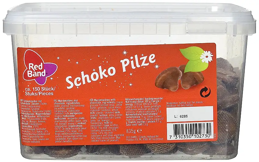 Red Band Schoko Pilze, 1er Pack (1 x 835 g)