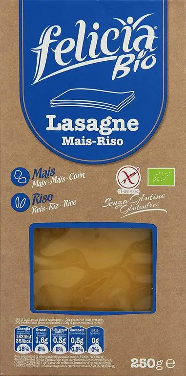 Felicia Bio Lasagne Platten, glutenfrei, 3er Pack (3 x 250 g)
