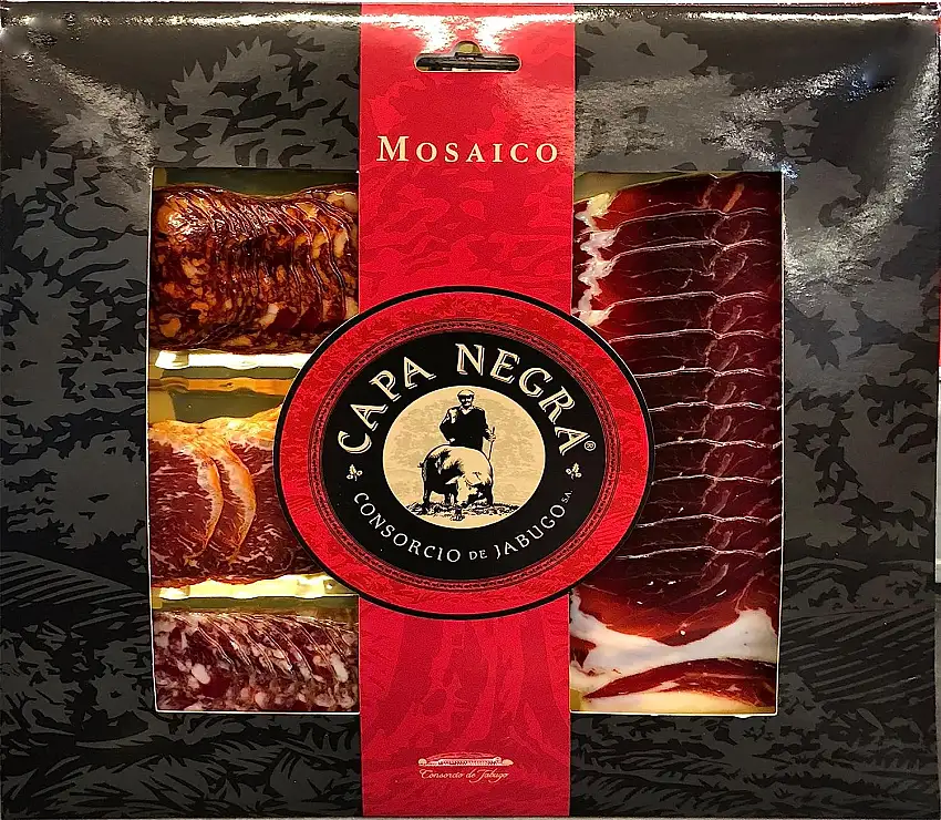Iberico surtiment mit iberico Schinken, Chorizo, Salami, Lomo Von Jabugo - 180 Grs