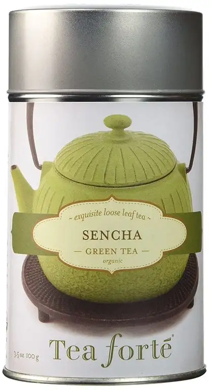 Tea forté Organic Sencha- loser Tee Grüntee in Geschenkdose, 1er Pack (1 x 100 g)