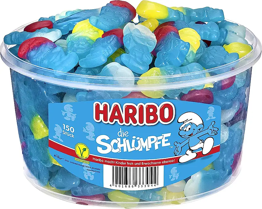 Haribo Schlümpfe, 1.35 kg Dose