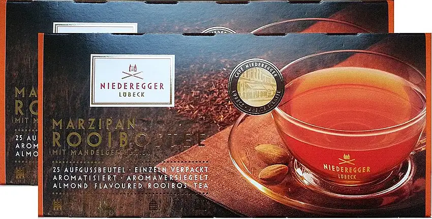 Niederegger Marzipan-Rooibos-Tee, 25 Beutel, 2er Pack (2 x 43,75 g)