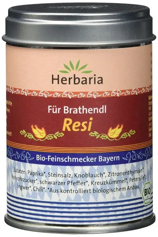 Herbaria "Resi" Brathendl Gewürzmischung, 1er Pack (1 x 90 g Dose) - Bio