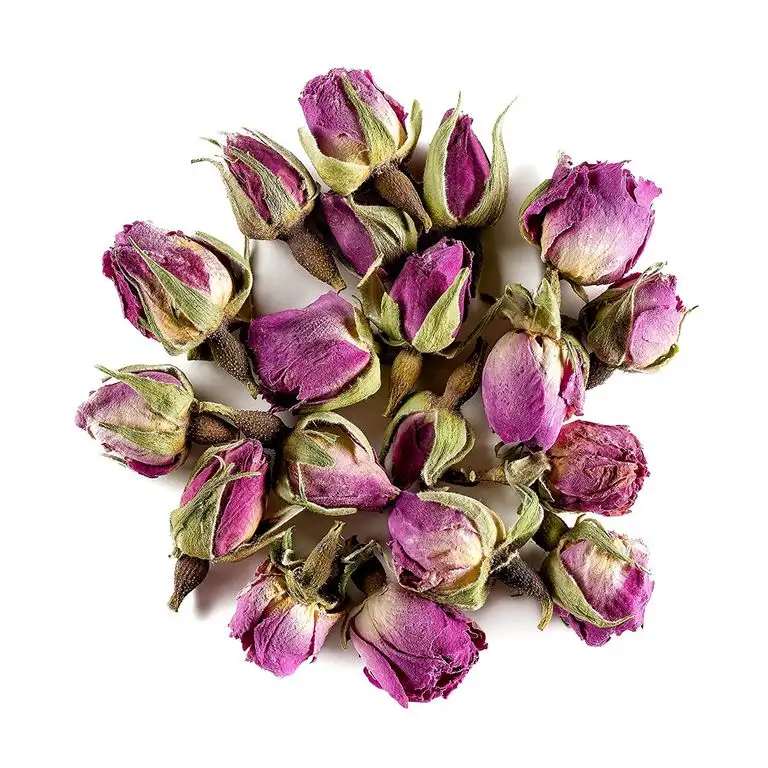 Damaszener Rose Knospen Bio Tee – Wohltuend Süß - Organischer Rosa Damascena Knospe - Süße Rosenblütenblätter - Rosenblütentee - Rosenknospen Keim 50g