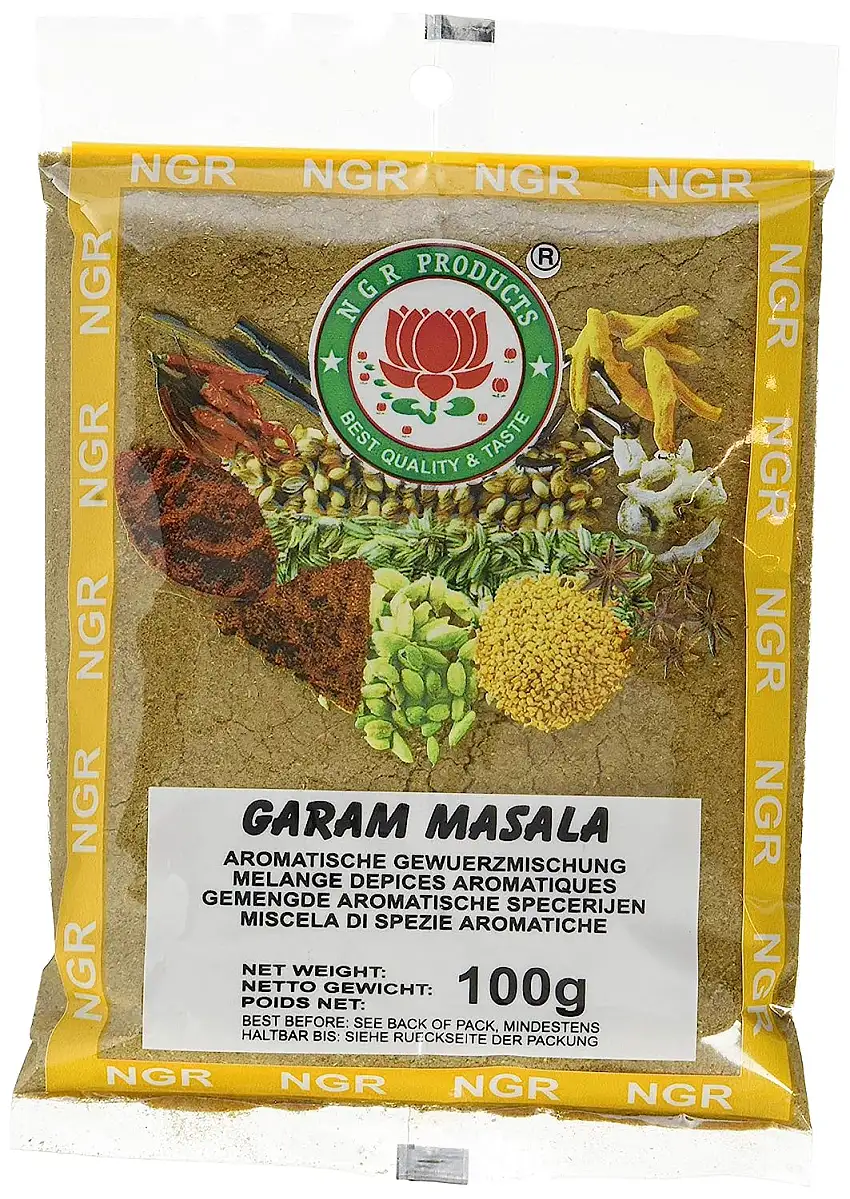 Ngr Garam Masala, Gewürzmischung zum Würzen von Gerichten, vegan, halal, glutenfrei (1 x 100 g)