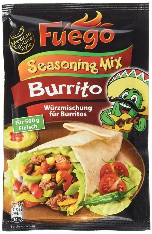 Fuego Burrito Seasoning Mix, 6er Pack (6 x 35 g)