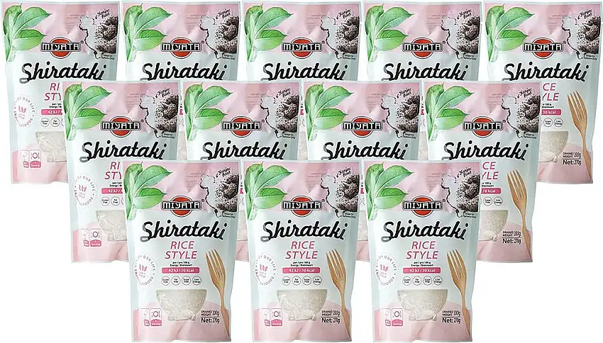 MIYATA - Shirataki Konjak Reisform - 12er-Pack - 12 x 270g/ATG 200g