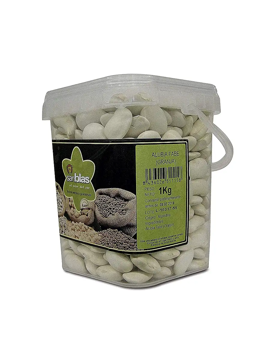 Bohnen, weisse dicke Fabe Bohnen 1 kg