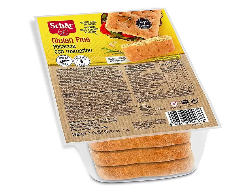 Schär Focaccia mit Rosmarin glutenfrei 200g