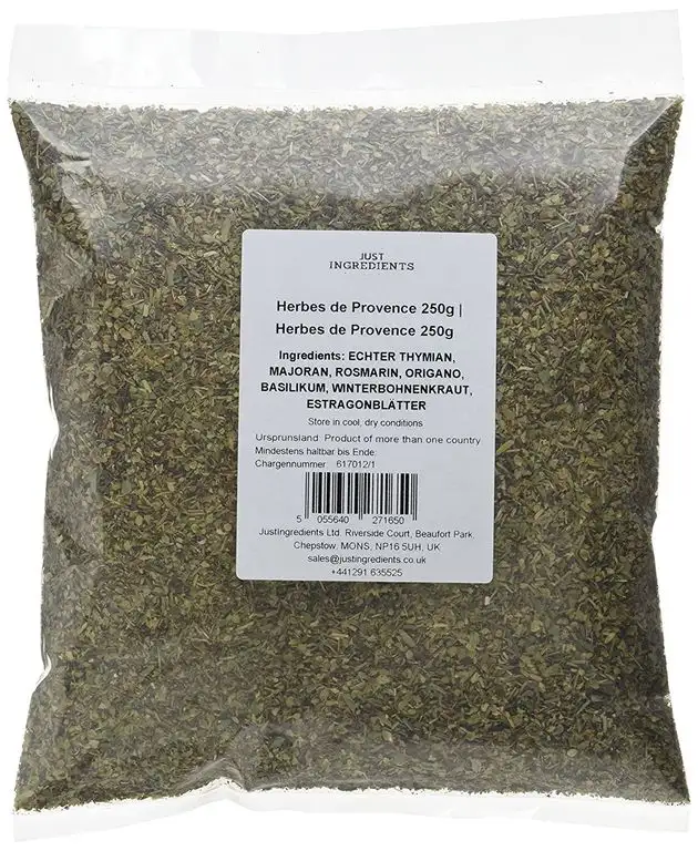 JustIngredients Herbes de Provence, Herbes de Provence, 5er Pack (5 x 250 g)