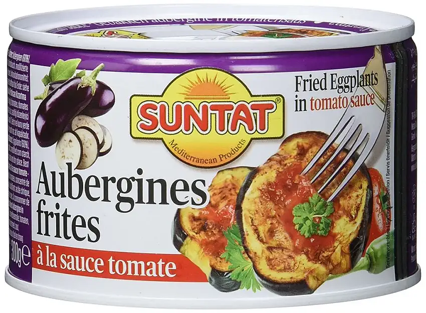 SUNTAT Gebratene Auberginen , 2er Pack (2 x 300 g Packung)