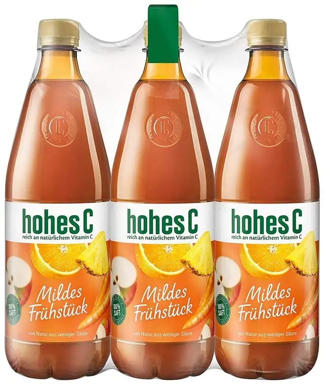 hohes C Mildes Frühstück - 100% Saft, 6er Pack (6 x 1 l)