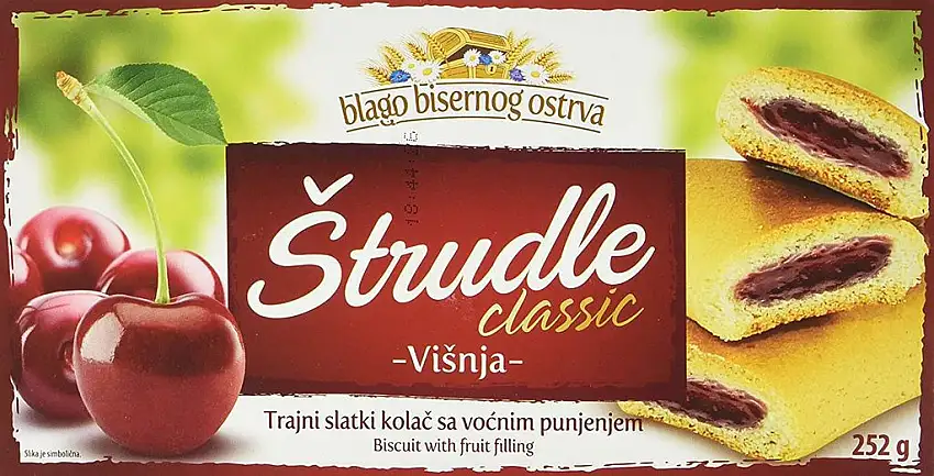 Zitoprerada Strudel mit Sauerkirsche Teegebäck, 4er Pack (4 x 252 g)