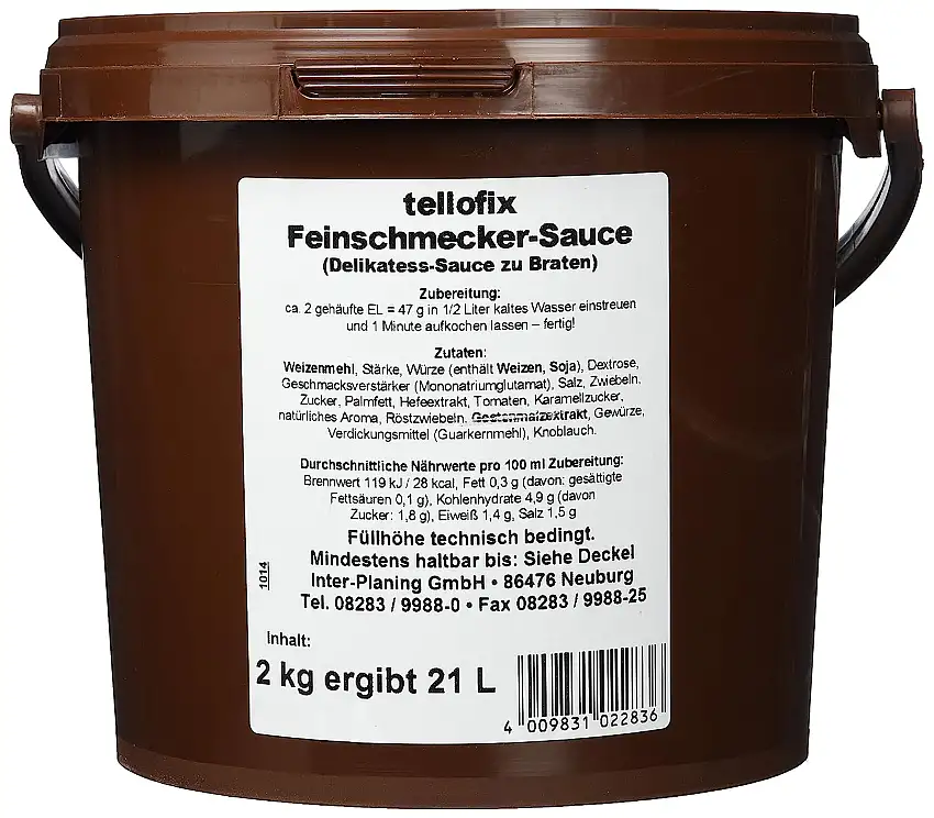tellofix Feinschmecker Sauce zu Braten, 1er Pack (1 x 2 kg)