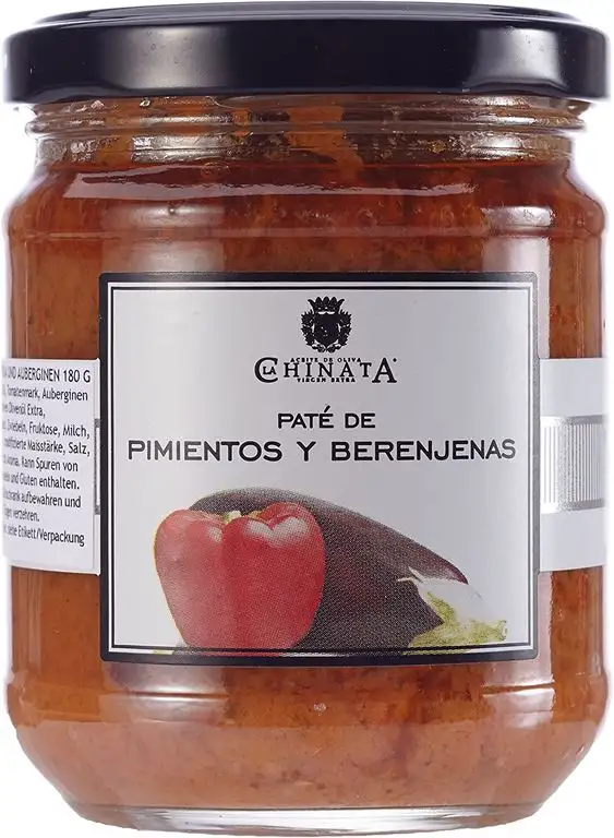 La Chinata Paté de Pimientos y Berenjenas - mild-würzige Pastete von Paprika und Auberginen mit Olivenöl, 2er Pack (2 x 180 g)