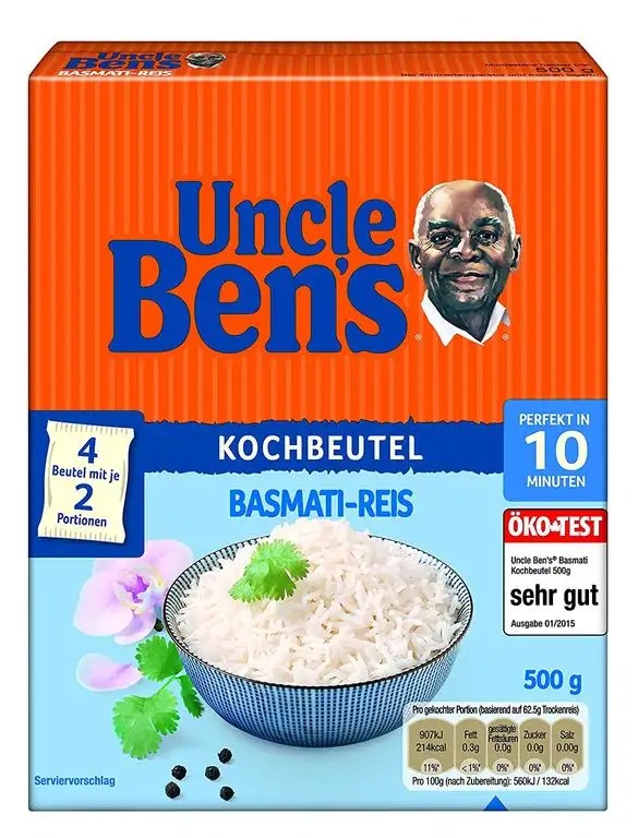 Uncle Ben's Basmati Reis, 10 Minuten Kochbeutel, 500g