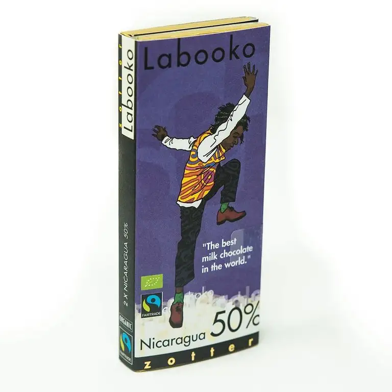 Zotter Milchschokolade mit 50% Kakao aus Nicaragua (70 g) - Bio