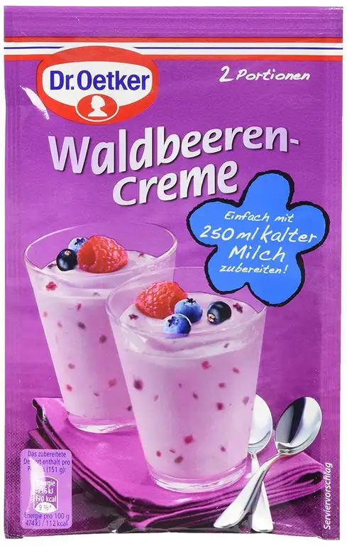 Dr. Oetker Waldbeerencreme Dessert, 12er Pack (12 x 56 g)