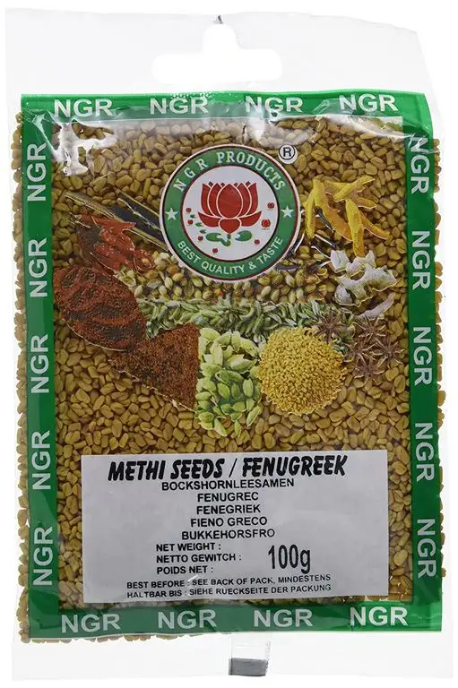 Ngr Bockshornkleesamen (Methi Seeds), 15er Pack (15 x 100 g)