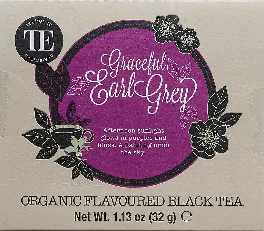 TE - Teahouse Exclusives Organic Tea Graceful Earl Grey 16 Beutel, 2er Pack (2 x 32 g)