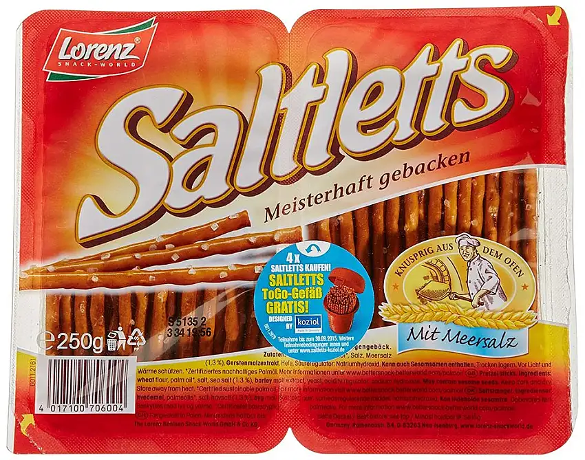 Lorenz Snack World Saltletts Sticks Classic, (250 g)