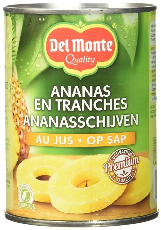 Del Monte Ananasscheiben in Saft, 12er Pack (12 x 580 ml Dose)