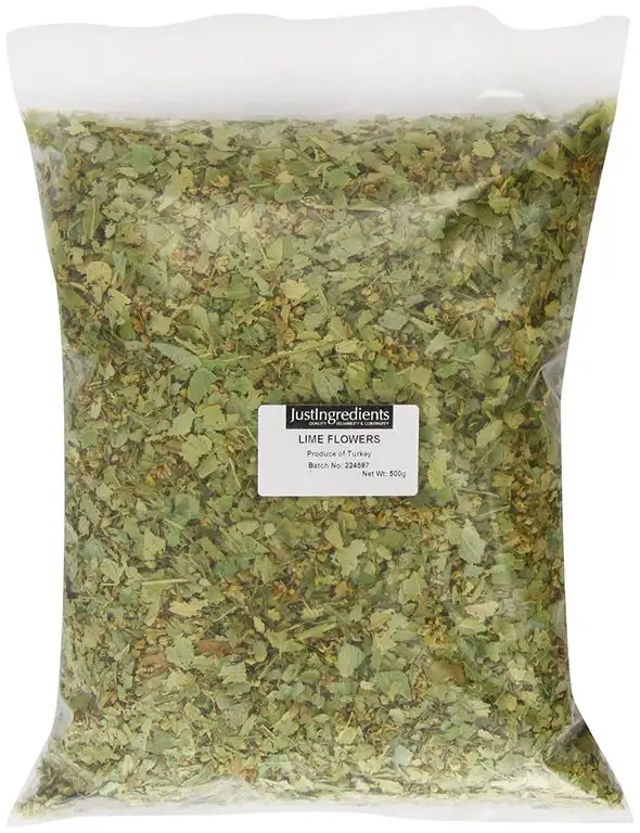 JustIngredients Lindenblüten, Linden Flowers (Lime), 1er Pack (1 x 500 g)
