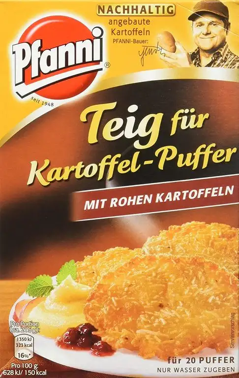Pfanni Teig für Kartoffel-Puffer mit rohen Kartoffeln, 1er-Pack (1 x 220 g)