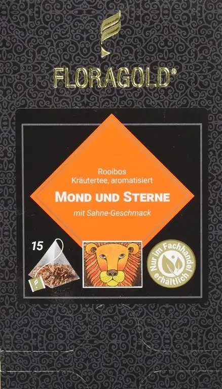 FLORAGOLD Pyramidenbeutel rotbuschtee Mond und Sterne, 1er Pack (1 x 45 g)