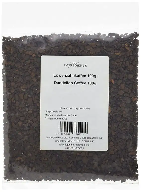 JustIngredients Löwenzahnkaffee, Dandelion Coffee, 5er Pack(5 x 100 g)