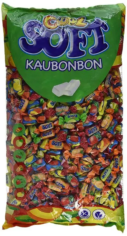 Cool Soft Kaubonbons | vegan und glutenfrei | im Beutel, 1er Pack (1 x 3 kg)