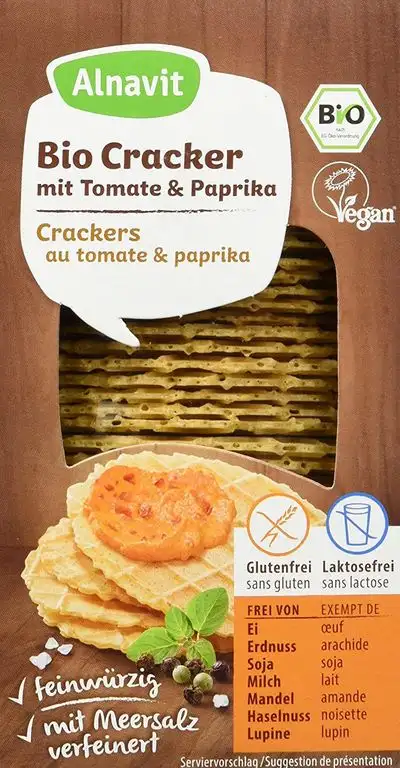 Alnavit Bio Cracker Tomate Paprika, 60 g