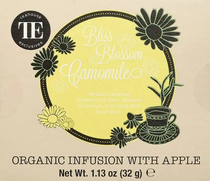 TE - Teahouse Exclusives Organic Tea Bliss Blossom Camomile 16 Beutel, 2er Pack (2 x 32 g)