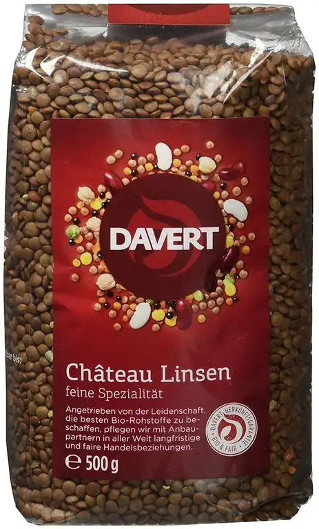 Davert Château Linsen, 2er Pack (2 x 500 g) - Bio