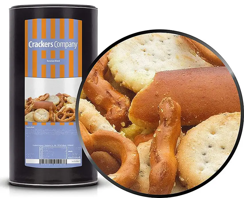 1 x 350g Snackmischung Bavaria mit Honig Senf Marinade bayrisches Salzgebäck Brezeln Laugengebäck Bayern Mischung