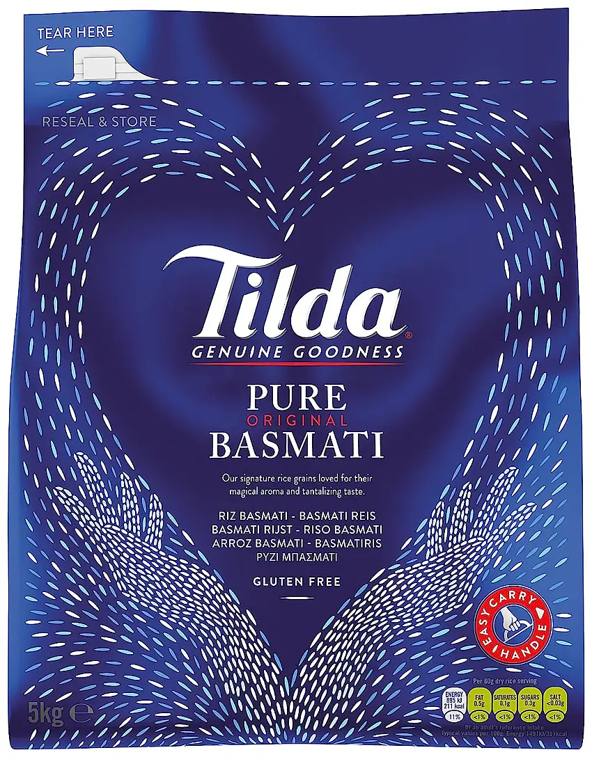 Tilda Pure Original Basmatireis 5kg, 1er Pack (1 x 5 Kg)