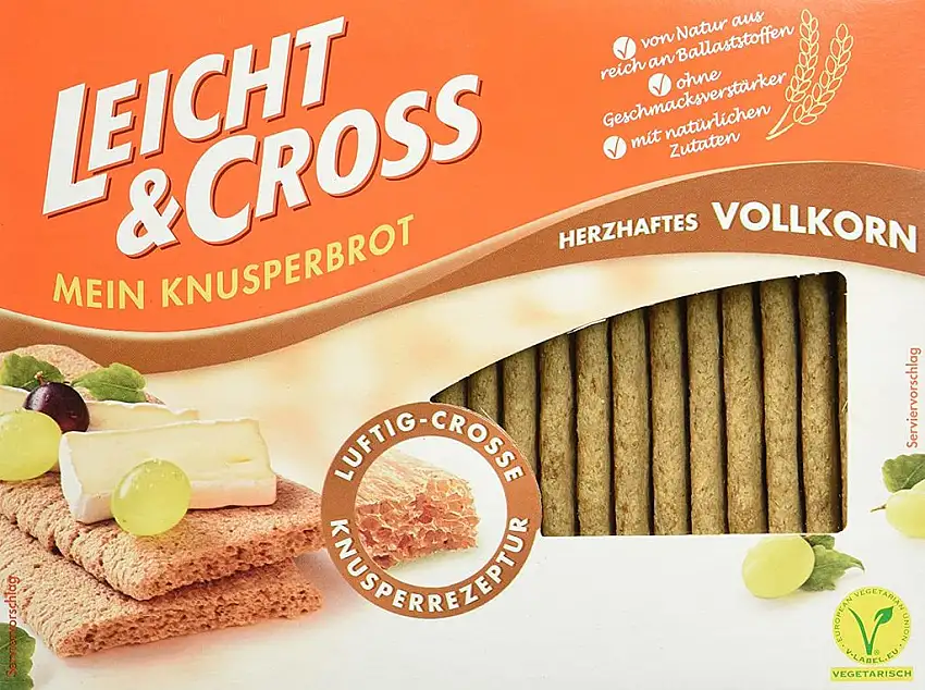 LEICHT&CROSS Vollkorn Knusperbrot, 125 g