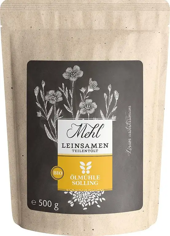 Ölmühle Solling Bio Leinsamenmehl teilentölt 500g - Naturland Fair