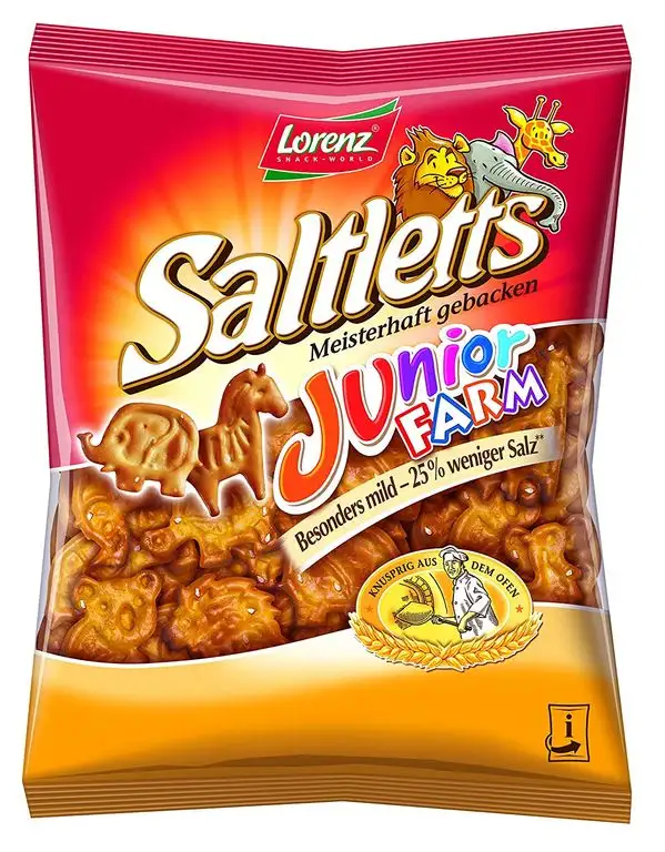 Lorenz Snack World Saltletts Junior Farm, 150 g