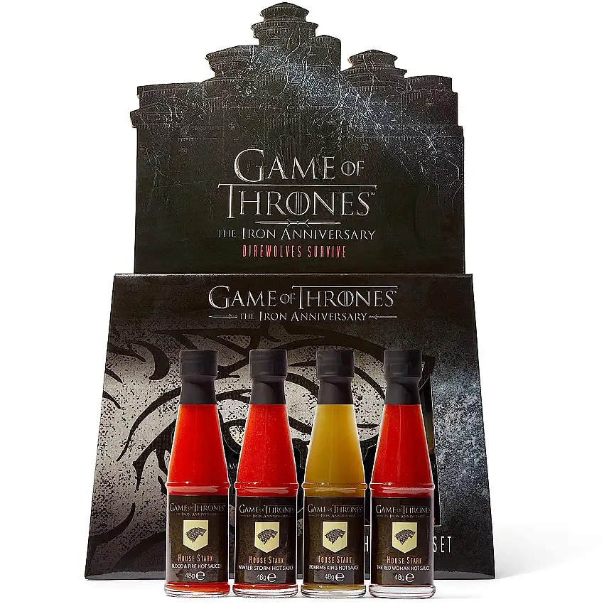 Modern Gourmet Foods - Game of Thrones BBQ Set - Probierset mit 4 Saucen - Inkl. Game of Thrones Verpackung