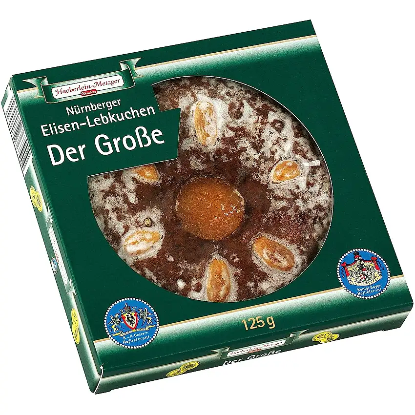Haeberlein Metzger Der Grosse Elisenlebkuchen, 5er Pack (5 x 125 g)