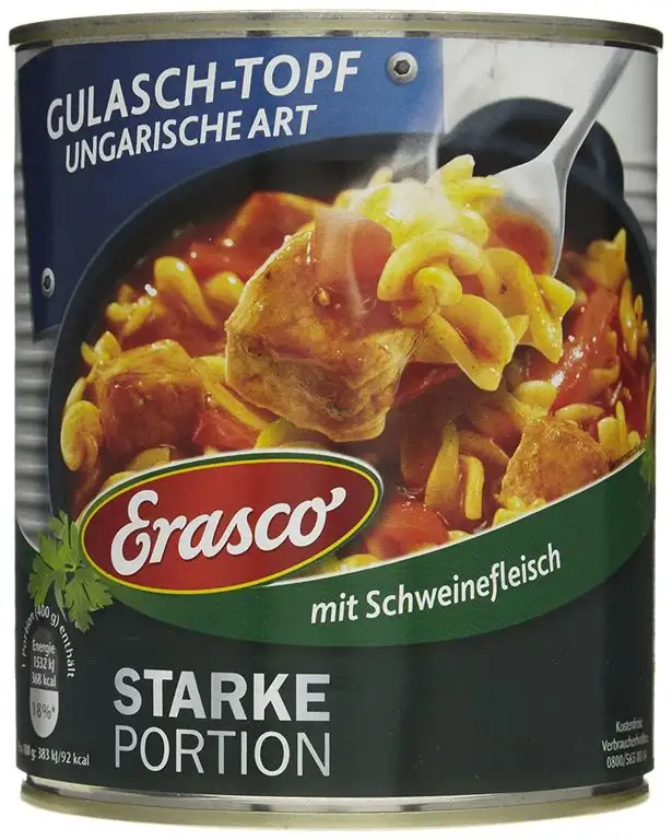 Erasco Gulasch-Topf Ungarische Art, 3er Pack (3 x 800 g Dose)