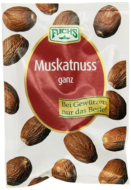Fuchs Muskatnuss ganz, 2 Stück