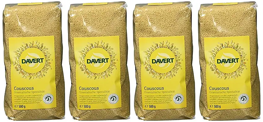 Davert Couscous, 4er Pack (4 x 500 g) - Bio