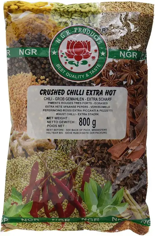 NGR Chili, grob gemahlen, extra scharf, 2er Pack (2 x 800 g)