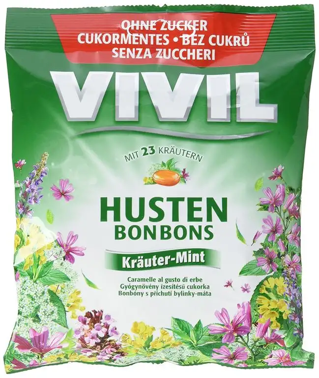Vivil Husten Bonbons Kräuter-Mint, 80 g