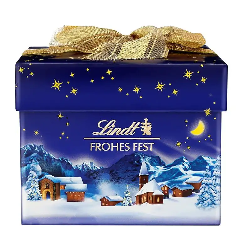 Lindt Weihnachts-Zauber Präsent (Mischung aus feinen Weihnachts-Nusscrème Kugeln) 250g