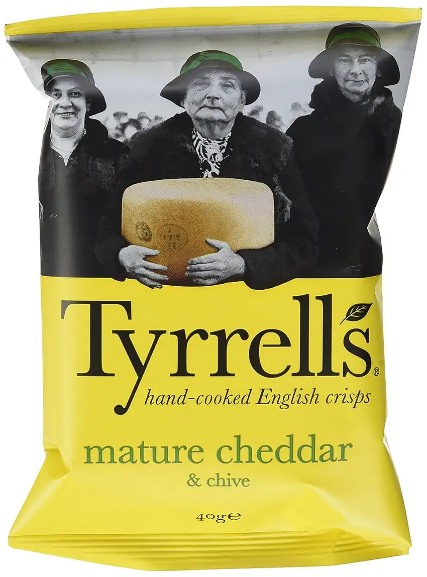 Tyrrell's Mature Cheddar und Chives 40 g, 24er Pack (24 x 40 g)