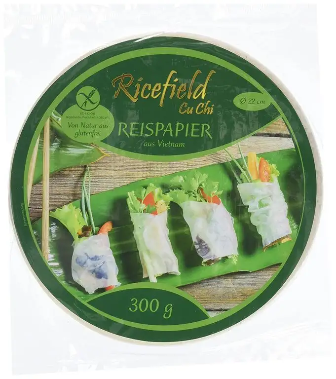 Ricefield Reispapier, rund, 22 cm, 300 g Packung